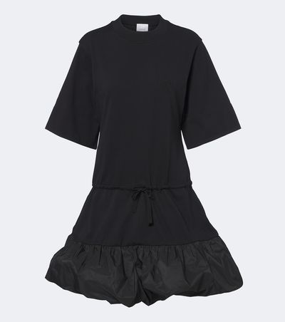 Patou Patou Faille-trimmed cotton minidress