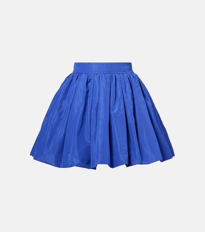 Patou Patou Gathered faille miniskirt
