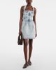 Patou Patou Halterneck denim minidress - 2