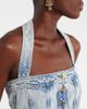 Patou Patou Halterneck denim minidress - 3