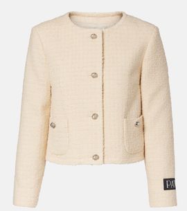 Patou Patou Logo wool-blend bouclÃ© jacket
