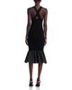 Patou Patou Long Mixed Media Faille Knit Dress - 4