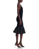 Patou Patou Long Mixed Media Faille Knit Dress - 5
