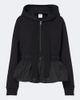 Patou Patou Peplum cotton zip-up hoodie - 1