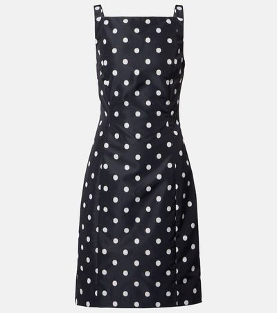 Patou Patou Polka-dot faille minidress