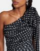 Patou Patou Polka-dot one-shoulder minidress - 4