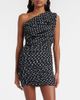 Patou Patou Polka-dot one-shoulder minidress - 6