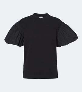 Patou Patou Puff-sleeve cotton jersey T-shirt