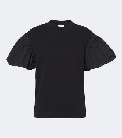 Patou Patou Puff-sleeve cotton jersey T-shirt