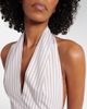 Patou Patou Striped halterneck cotton midi dress - 4
