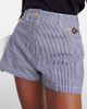 Patou Patou Striped high-rise denim shorts - 4