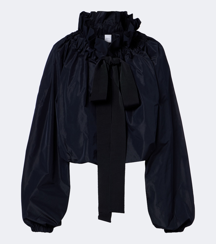 Patou - Ruffled cropped cotton top