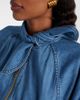 Patou Patou Tie-neck denim jacket - 3