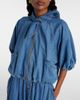 Patou Patou Tie-neck denim jacket - 5