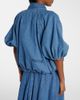 Patou Patou Tie-neck denim jacket - 6