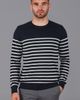 Paul James Paul James 100% Cotton Striped Breton Sweater - 1