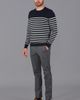Paul James Paul James 100% Cotton Striped Breton Sweater - 3