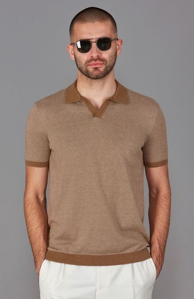 Paul James Paul James Cotton Fishermans Buttonless Polo Shirt