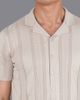 Paul James Paul James Cotton Open Knit Cuban Collar Shirt - 3
