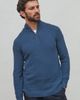 Paul James Paul James Midweight 100% Cotton Zip Neck Sweater - 1