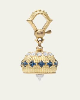 Paul Morelli 18k Sapphire and Diamond #2 Meditation Bell Pendant