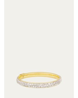 Paul Morelli 18K Yellow and White Gold Diamond Bangle Bracelet