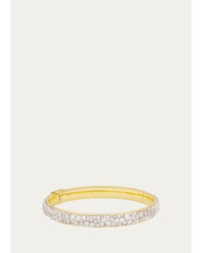 Paul Morelli 18K Yellow and White Gold Diamond Bangle Bracelet