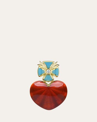 Paul Morelli 18K Yellow Gold Amore Heart Diamond Charm