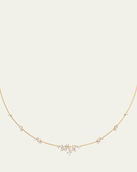 Paul Morelli 18K Yellow Gold Diamond Single Unity Confetti Necklace