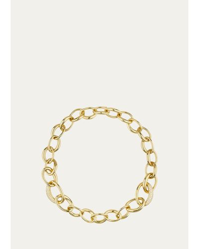 Paul Morelli 18K Yellow Gold Diamond Ultimate Link Necklace with Diamonds