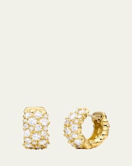 Paul Morelli Confetti Large Snap Hoop Earrings in 18K Yellow Gold, 2.0tcw