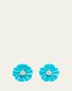 Paul Morelli Diamond and Turquoise Flower Stud Earrings - 1