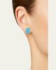 Paul Morelli Diamond and Turquoise Flower Stud Earrings - 2
