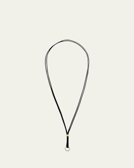 Paul Morelli Meditation Bell Black Cotton Cord with 18k Gold