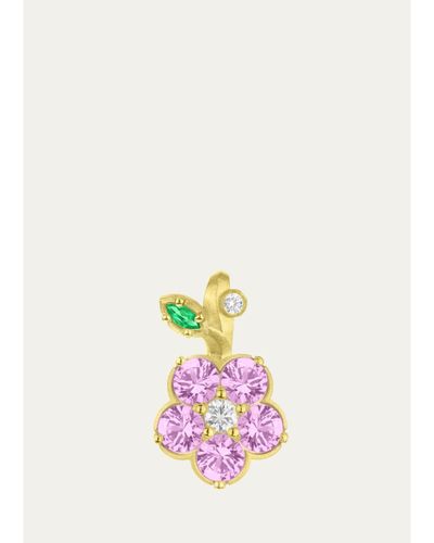 Paul Morelli Wild Child Charm with Diamonds, Pink Sapphires and Tsavorite