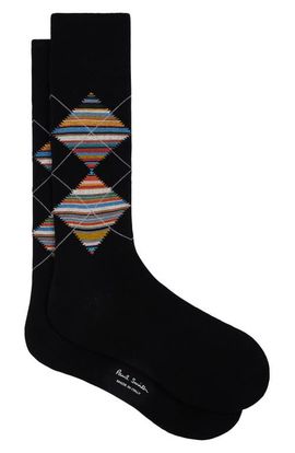 Paul Smith Paul Smith Argyle Cotton Blend Socks
