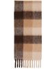Paul Smith Paul Smith Beige & Brown Brushed Check Scarf - 1