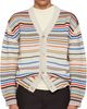 Paul Smith Paul Smith Beige 'Signature Stripe' Cotton-Blend Cardigan - 1