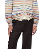 Paul Smith Paul Smith Beige 'Signature Stripe' Cotton-Blend Cardigan - 4