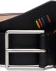 Paul Smith Paul Smith Black Leather 'Artist Stripe' Stitch Belt - 1