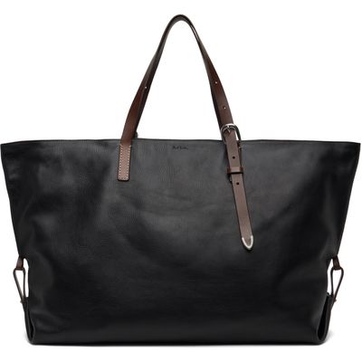 Paul Smith Paul Smith Black Leather Duffle Bag