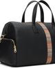 Paul Smith Paul Smith Black Leather 'Signature Stripe' Trim Day Duffle Bag - 2