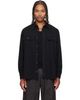 Paul Smith Paul Smith Black Oversized Viscose-Wool Shirt - 1