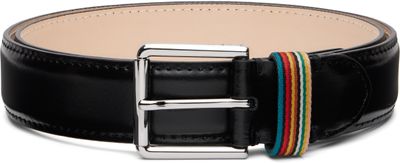 Paul Smith Paul Smith Black Stripe Keeper Belt