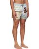 Paul Smith Paul Smith Blue & Yellow Textile Mix Swim Shorts - 2