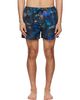 Paul Smith Paul Smith Blue Engrained Blue Swim Shorts - 1