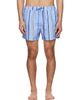 Paul Smith Paul Smith Blue 'Painted Stripe' Swim Shorts - 1