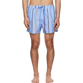 Paul Smith Paul Smith Blue 'Painted Stripe' Swim Shorts
