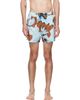 Paul Smith Paul Smith Blue 'Shadow Floral' Swim Shorts - 1