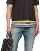 Paul Smith Paul Smith Brown Boarder 'Signature Stripe' T-shirt - 4